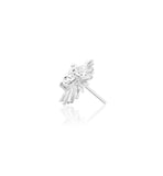 14kt Gold Heartbreak White CZ Threadless End
