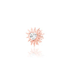 14kt Gold Heartbreak White CZ Threadless End