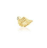 14kt Gold Athena White CZ Threadless End