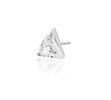 14kt Gold Griselda White CZ Threadless End