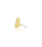 14kt Gold Athena White CZ Threadless End