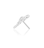 14kt Gold Luna White CZ Threadless End