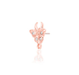 14kt Gold Luna White CZ Threadless End