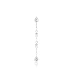 14kt Gold Maria White CZ Chain Threadless Top