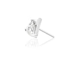 14kt Gold Griselda White CZ Threadless End