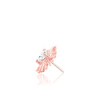 14kt Gold Heartbreak White CZ Threadless End