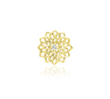 14kt Gold Chloe White CZ Threadless End