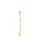 14kt Gold Maria White CZ Chain Threadless Top