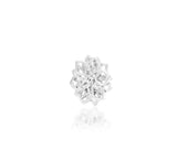 14kt Gold Chloe White CZ Threadless End