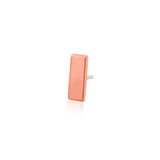 14K Gold Bar Threadless End
