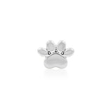 14K Gold Dog Paw Threadless End