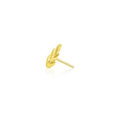14k Gold Fernanda Leaf Threadless End