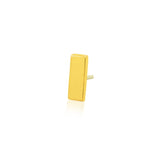 14K Gold Bar Threadless End