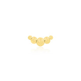 14k Gold Croissant Threadless End
