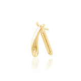 14K Straight Razor Threadless End