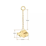14K Gold Naruto Akatsuki Chain Dangle Charm