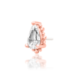 14K Gold Ennvi CZ Threadless End