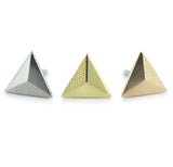 18K Gold Tetra Threadless End