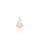 14kt Gold Uma White CZ Threadless End