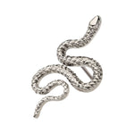 Titanium Diamond Pattern Snake Threadless End