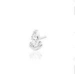 14kt Gold Uma White CZ Threadless End