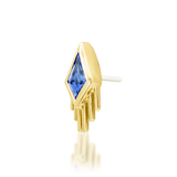 14K Gold Esmeralda Threadless End