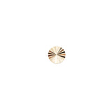 14Kt Gold Sunray Disk Threadless End
