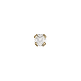 14Kt Gold Prong Cab Threadless End