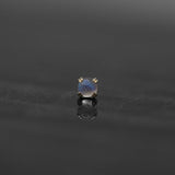 14Kt Gold Prong Cab Threadless End