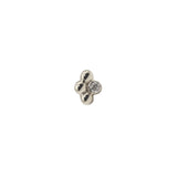 14Kt Gold 4Bead Gem Threadless End