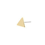 14Kt Gold Triangle Threadless End