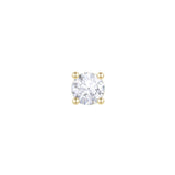 14Kt Gold Round Prong Threadless End