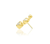 14kt Yellow Gold Starlight White CZ Threadless End