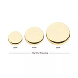 14K Gold Internally Threaded Disk Top
