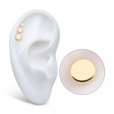 14K Gold Internally Threaded Disk Top