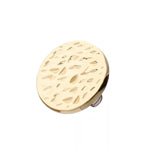 14K Gold Internal. Threaded Hammered Disk Top (3 sizes)
