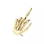 14K Gold Threadless Middle Finger Top