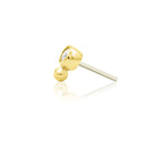 14kt Gold Olivia White CZ Threadless End