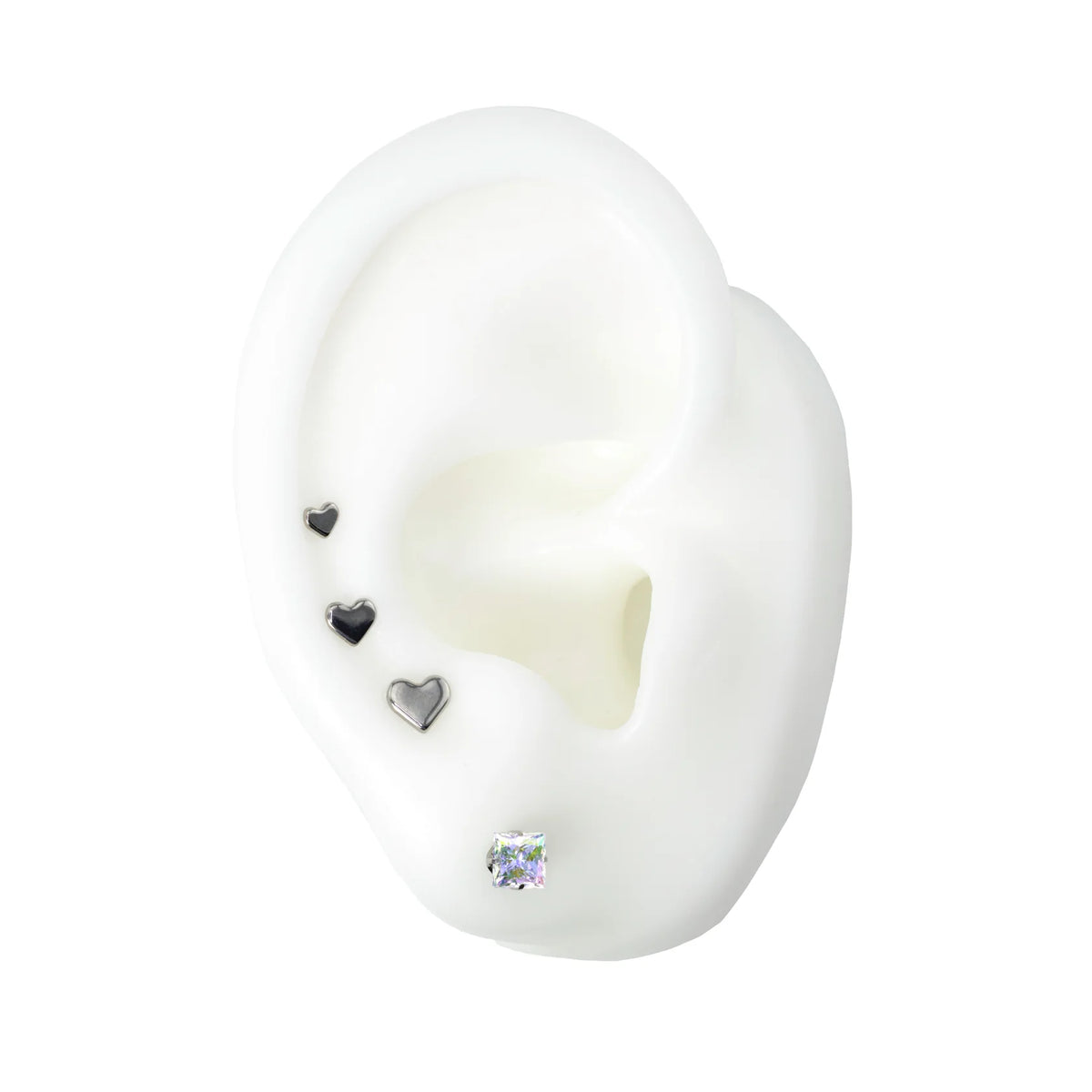 Titanium Heart Threadless or Internally Threaded End – ARAKNA Body Jewelry