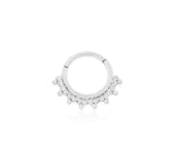14kt Gold Tri-Bead Hinged Segment Ring