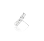 14kt Gold Bridget White CZ Threadless End