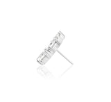 14kt Gold Bridget White CZ Threadless End