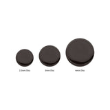 Black PVD Titanium Disk Threadless End