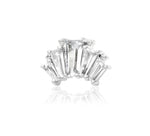 14kt Gold Brooklyn White CZ Threadless End