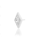 14kt Gold Isadora White CZ Threadless End