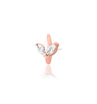 14kt Gold Lucienne White CZ Threadless End