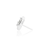 14kt Gold Lucienne White CZ Threadless End