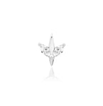 14kt Gold Lucienne White CZ Threadless End