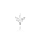 14kt Gold Lucienne White CZ Threadless End