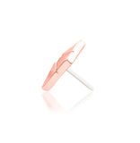 14kt gold Vesper White CZ Threadless End